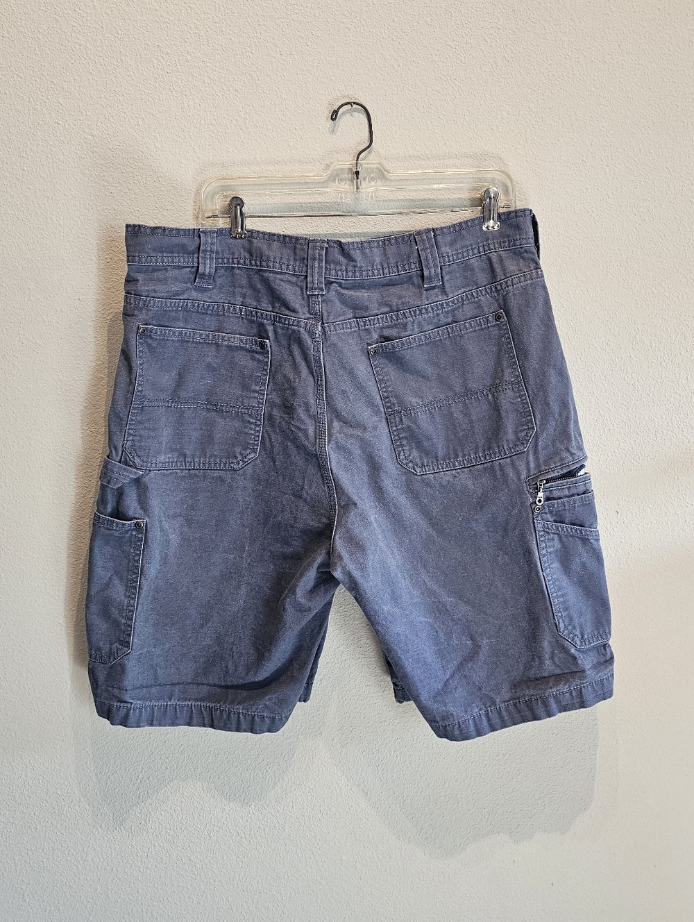 Men's Schmidt Utility Cargo Shorts - Blue, Size 38 - Picture 2 of 5
